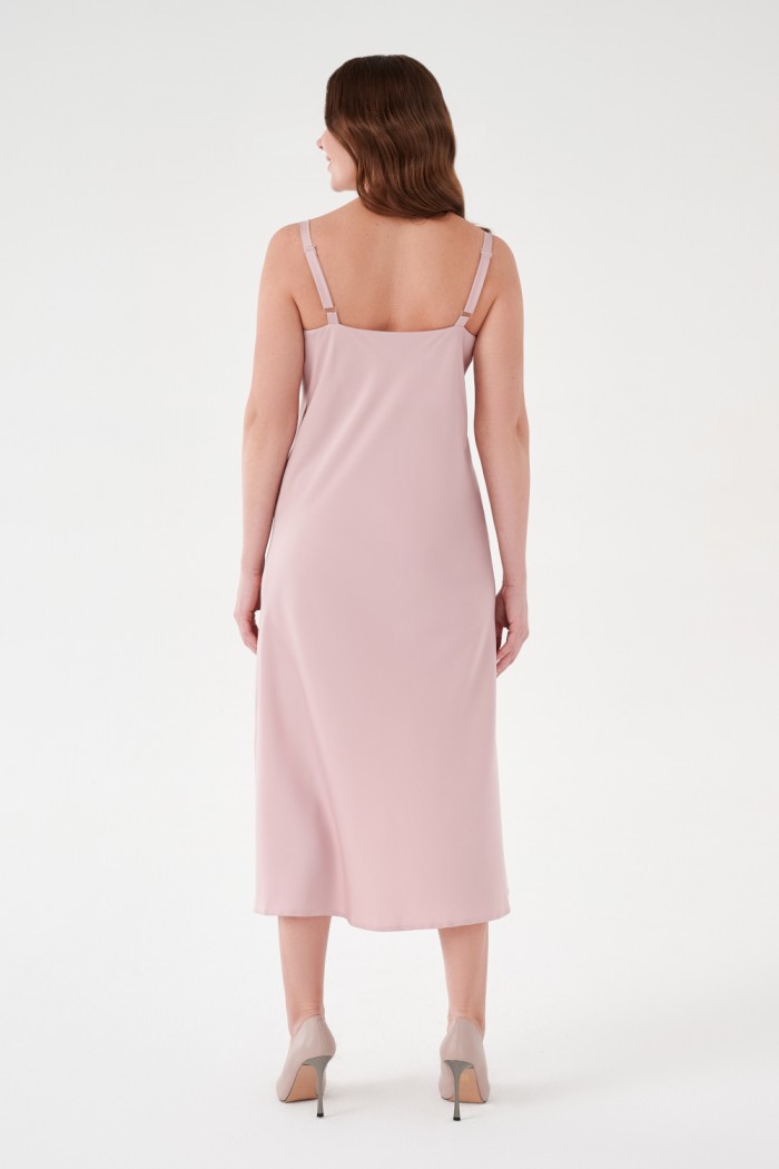 ЛИББЕ - Платье комбинация в комплекте с рубашкой с длинным рукавом и поясом | Paulain