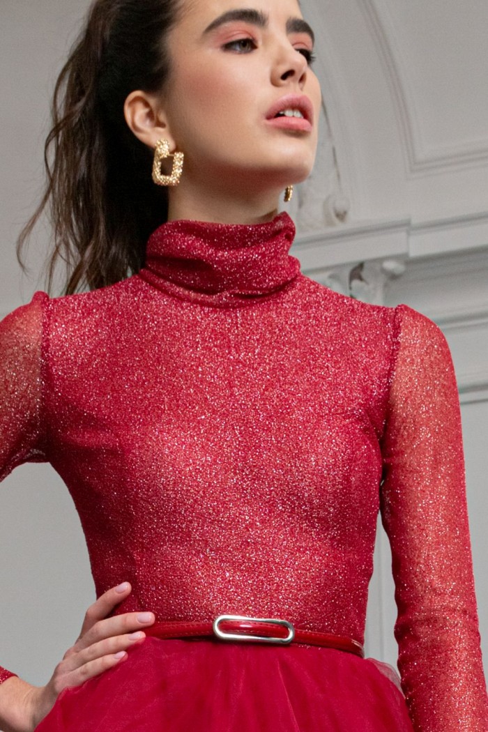 БЕЙКЕР - Потрясающее вечернее платье с пышной юбкой переменной длины | Paulain